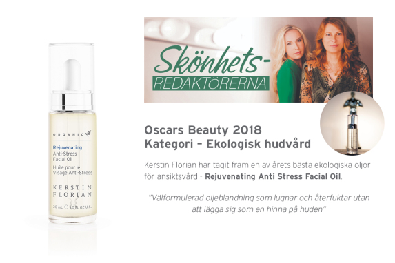 Anti-Stress Facial Oil r utsedd till rets ekologiska ansiktsolja av Sknhetsredaktrerna!